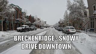 FIRST SNOWFALL OF YEAR  Breckenridge Main St Drive [upl. by Irret]