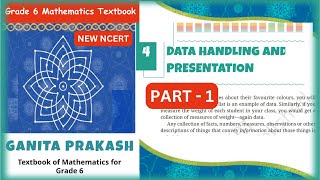 Class 6 Maths  Chapter 4 Data Handling and Presentation  Part  1GANITA PRAKASH New Ncert [upl. by Accever716]