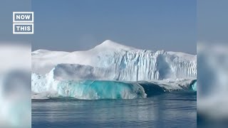 Massive Chunk of Ice Breaks Off Glacier in Greenland Shorts [upl. by Artenehs977]