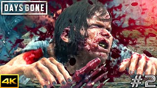 DAYS GONE 2024  The First ZOMBIES  Walkthrough 2 4K 60FPS  PC GamePlay [upl. by Anelaf]