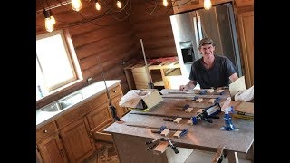 How To Make a Solid Surface Corian CounterTop Expert Guide log home bus conversion skoolie tour [upl. by Modeste]