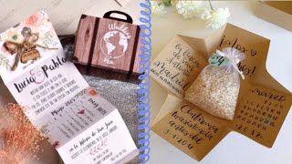 Ideas para INVITACIONES DE BODA muy originales que sorprenderán a tus invitados [upl. by Airamalegna]