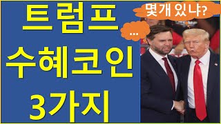 현재는 할인 중이나 트럼프 당선 시 날아오를 알트코인 3개 비트코인 이더리움 솔라나 트럼프 대선 [upl. by Annoeik]