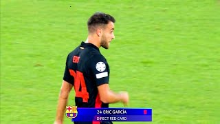 Eric García Red Card vs Monaco Uefa Champions League 2024 Monaco vs Barcelona [upl. by Noelopan539]