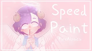 Fallen Angel October SpeedPaint FireAlpaca [upl. by Guild]