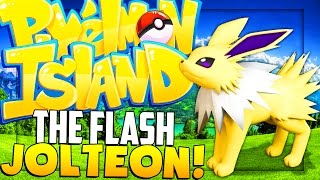 THE FLASH JOLTEON  Minecraft Pixelmon Island  Pokemon Mod  JeromeASF [upl. by Salguod]