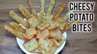 Cheesy and Crispy Potato Bites  Potato Sticks [upl. by Duwad]