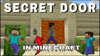 Minecraft Best Hidden Door for Your Secret Base Traps [upl. by Llenral]