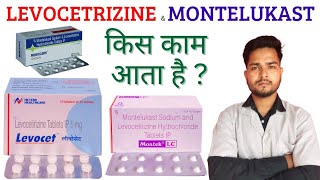 Levocetrizine hydrochloride and Montelukast tablet uses in Hindi  Wellness Gallery [upl. by Simonette]