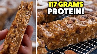 Easy Homemade Protein Bars  5 Ingredients [upl. by Orthman]