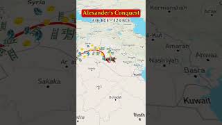 Alexanders Conquest Macedonia  336 BCE  323 BCE shorts top stats viral empire dynasty [upl. by Noryb]