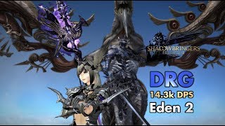 FFXIV  DragoonDRG 143k DPS in Eden 2  with true Floor Tank ending Patch 515 [upl. by Annahoj242]