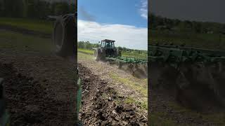 Ford TW35 Chisel Plowing with a John Deere 712 [upl. by Munn]