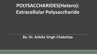 Extracellular Polysaccharides [upl. by Ykcor]