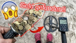 XXL Spielplatz Tour mit Metalldetektor 80 Münzen bei Schatzsuche gefunden Geld amp Schmuck Sondeln [upl. by Bartholomew]