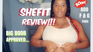 BEST SPORTS BRA FOR BIG BREAST  SHEFIT SPORTS BRA REVIEW amp TRY ON  PLUS SIZE FRIENDLY  LARGE CUPS [upl. by Esiouqrut]