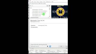 kicad 8 tutotial mounting holes [upl. by Hansen]