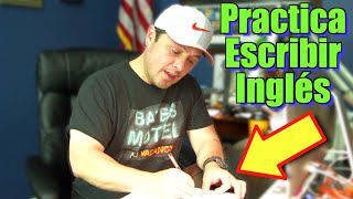 Cómo PRACTICAR ESCRIBIR en inglés  Simple ejercicio [upl. by Suiravat]