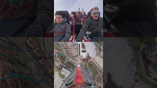 Riding the New Top Thrill 2 at Cedar Point  shorts [upl. by Dey]