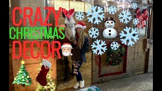 Decorating My Horses Stall For Christmas [upl. by Kei]