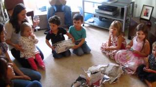 Pass The Parcel Bday Game Sept 2011 [upl. by Damal]