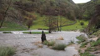 Dovedale stepping stones storm damage  winter 20232024 [upl. by Akissej308]