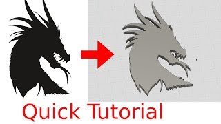 Convert Images to 3D Models LineArt to Path Tutorial [upl. by Korrie]