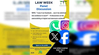 Dominica Bar Association  Law Week  Panel Discussion [upl. by Loos743]