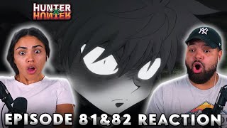 KILLUA AND GON GO FOR THE KILL Hunter x Hunter Episode 81 and 82 Reaction [upl. by Rosamond]