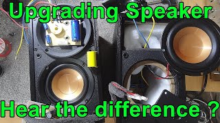 Speakers Rebuild Upgrading Recapping Crossover amp Tweeter Replacement Hear the Difference [upl. by Eitsud]