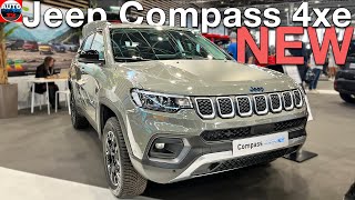 NEW 2023 Jeep Compass 4xe Hybrid  Visual OVERVIEW exterior interior Lyon Motorshow [upl. by Hanikehs181]