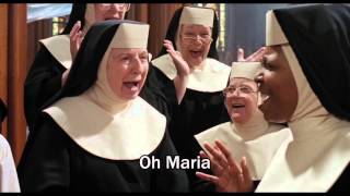 Sister Act 1992  quotOh Mariaquot  VideoLyrics HD [upl. by Niltyak]