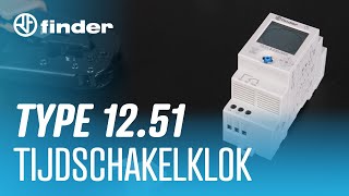 Finder 1251 Tijdschakelklok  Aansluiten amp Instellen [upl. by Trakas]