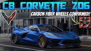 C8 Corvette Z06 CARBON FIBER wheel option CONFIRMED MASSIVE sizes for max grip 😲 [upl. by Anaya825]