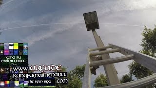 Parking Lot Light Change Way Up High Replacing Plus Cleaning Maintenance Video [upl. by Mar467]