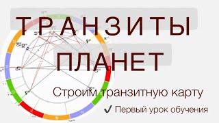 Транзиты в астрологии  Астрология для начинающих  Как построить транзитную карту [upl. by Akered]