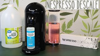 How To Descale The Nespresso Vertuo Plus  Which Descaling Solution Is Best [upl. by Naaman739]