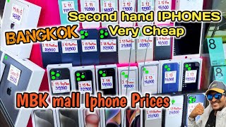 Bangkok Second hand iPhones very cheap 😲  Thailand Shopping [upl. by Reitman]