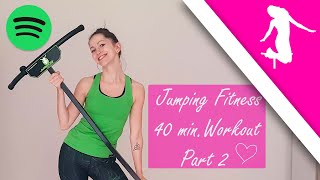 Jumping Fitness Workout 40 min Part 2 [upl. by Imena]