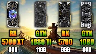 RX 5700 XT vs GTX 1080 Ti vs RX 5700 vs GTX 1080  1440p and 4K Benchmark Test [upl. by Jehanna620]