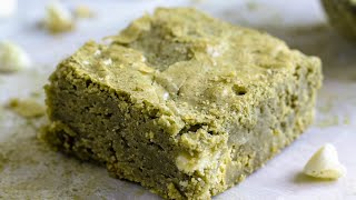 Matcha Brownies with a fun twist matcha brownies whitechocolate baking dessert [upl. by Htebazile889]