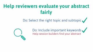 Abstract Submission Tips [upl. by Nnaecarg]