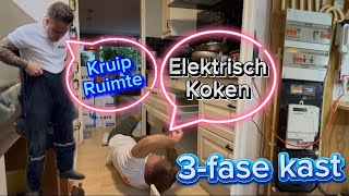 Full video  Groepenkast vervangen  elektrisch koken en de kruipruimte in  Diemen 🇳🇱 [upl. by Alekat]