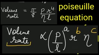 poiseuille equation proof by dimensional analysis or dimensions method Veeru virus PHYSICS [upl. by Keele]