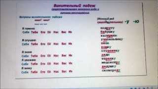 ACCUSATIVE CASE ВИНИТЕЛЬНЫЙ ПАДЕЖ 1zoia [upl. by Jamesy]