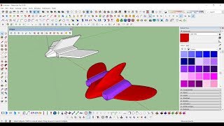 02 SketchUp Alıştırma  Uçak Model Çalışması [upl. by Fletch]