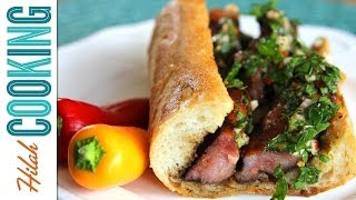 How to Make Choripanes  Hilah Cooking [upl. by Gilemette]