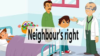 Neighbours right  Islamic cartoon for kids [upl. by Laenahtan]