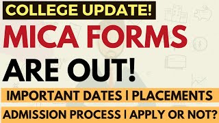 MICA forms are out  Important dates MICAT cutoffs Admission process Placements  Apply or not [upl. by Samaj328]