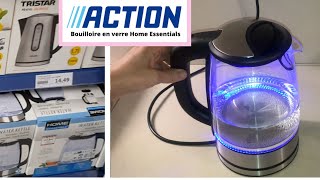 Bouilloire en verre Home Essentials Tristar de chez Action mon avis et test ðŸ˜²ðŸ˜± [upl. by Raffaello]